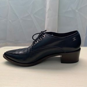 Chanel 38 Block Heel Oxfords
